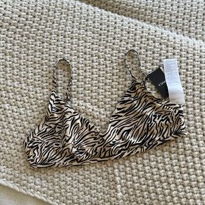 RVCA Swim Top Zebra Bralette